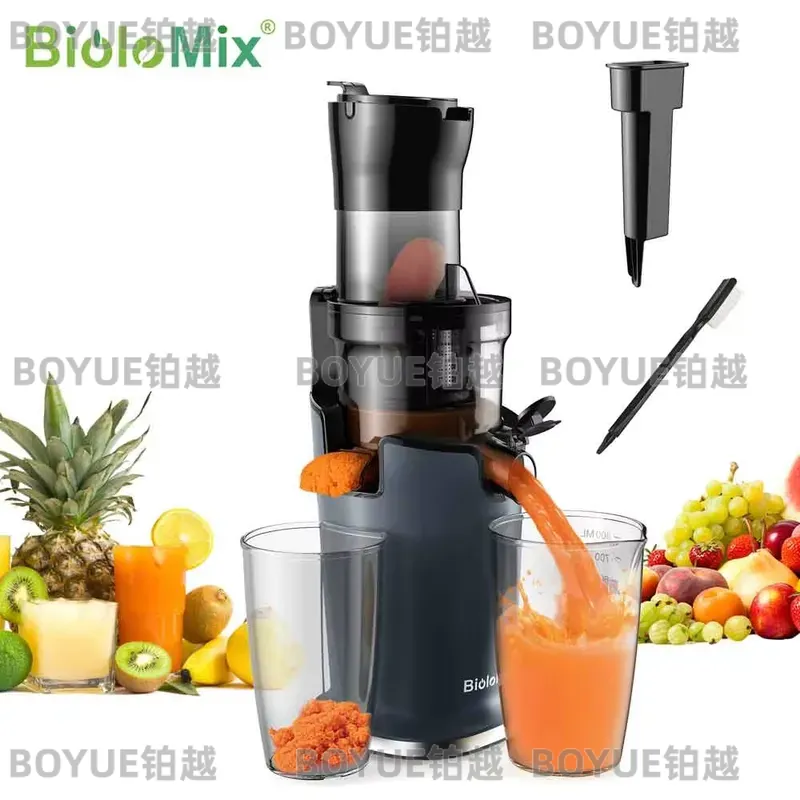 Juicer Cold Press Slow - BioloMix Cold Press Juicer 78mm Wide
