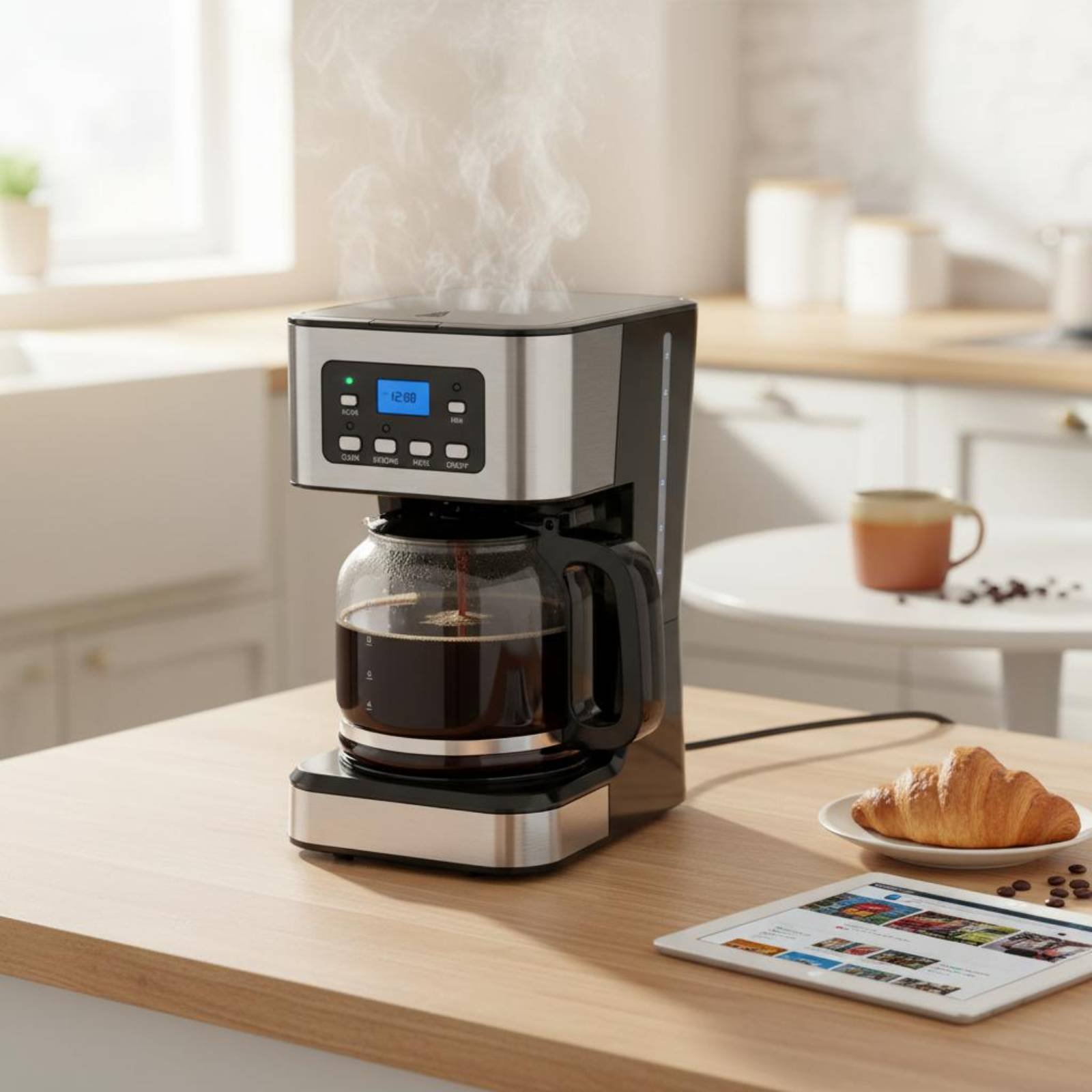 Kitchen Appliances Electronics - Automatic Pour-over Coffee Machine 24-Hour Timer