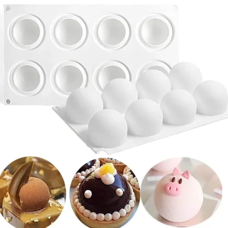 Kitchen Appliances Packages - 3D Sphere Silicone Mold For Mousse
