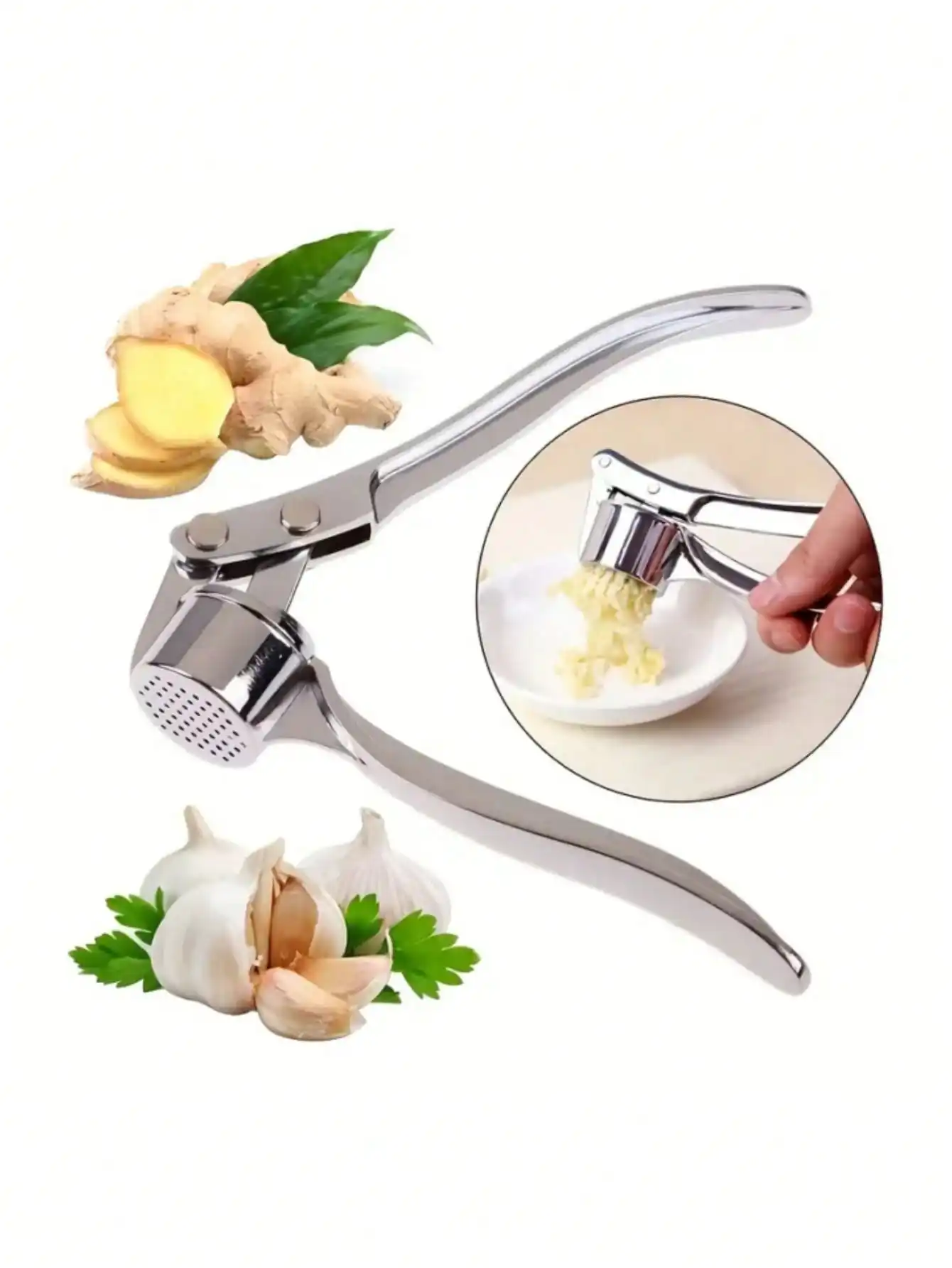 Kitchen Appliances Packages - Kitchen Garlic Press Crusher Mincer Stainless