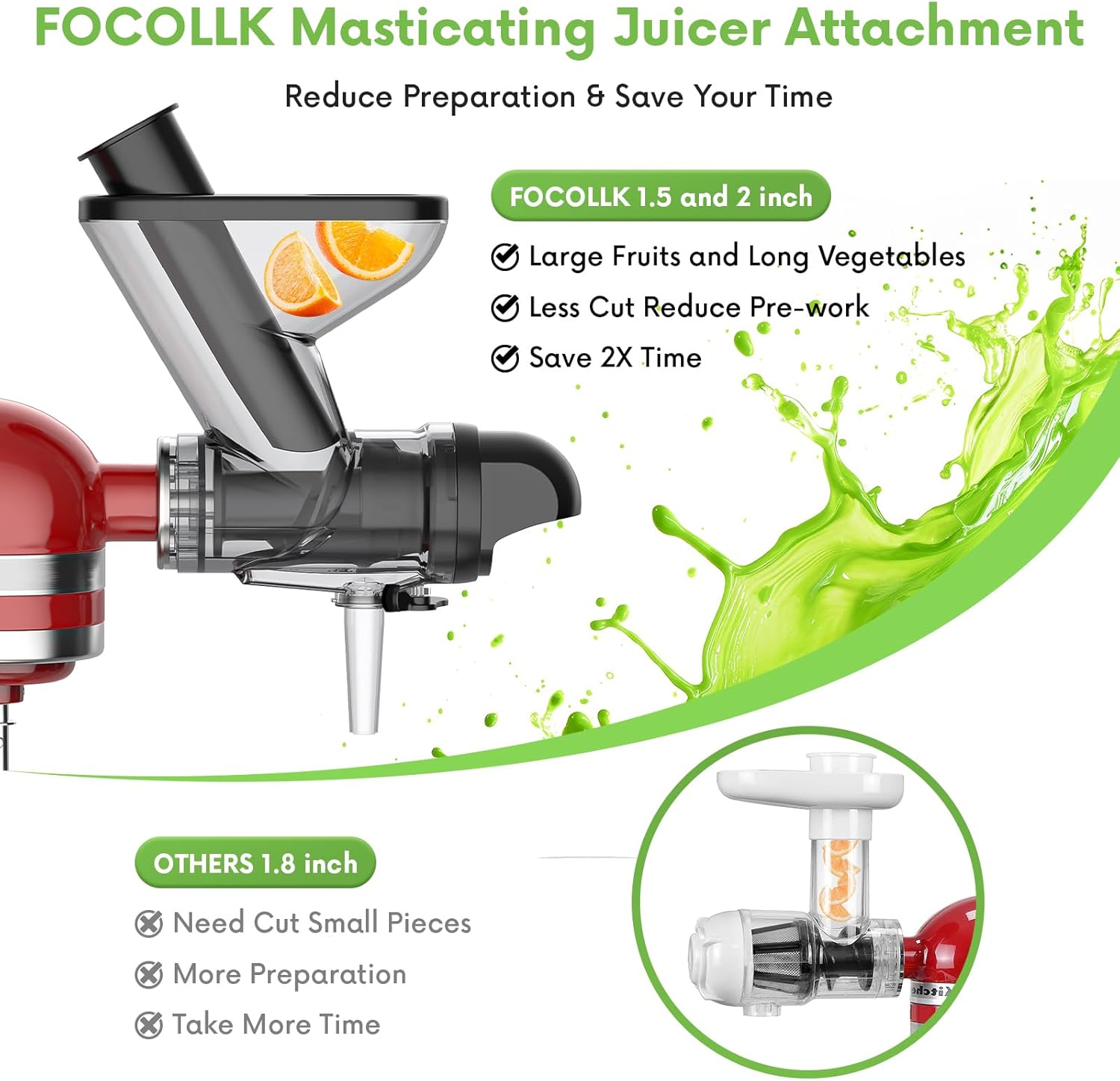 Masticating Juicer Attachment  - Juicer Cold Press Slow recension och pris