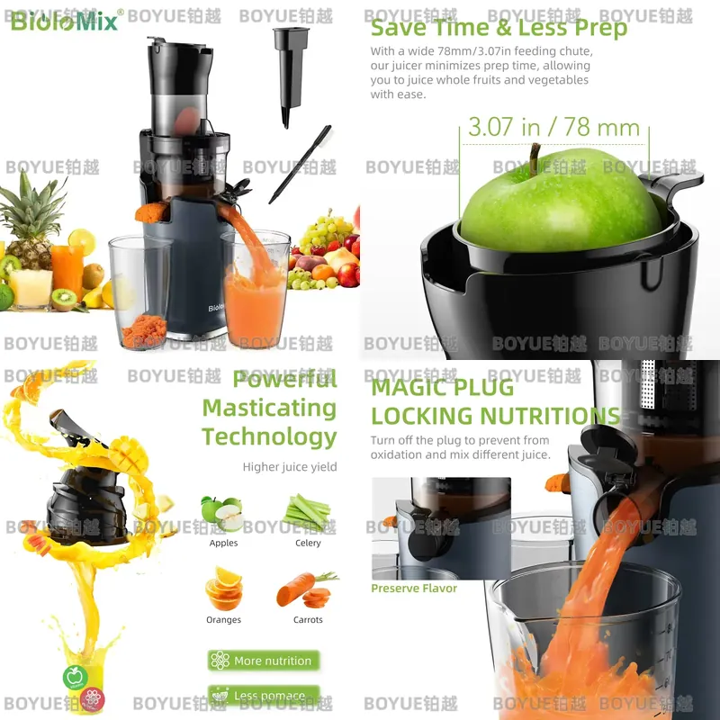 BioloMix Cold Press Juicer 78m - Juicer Cold Press Slow recension och pris