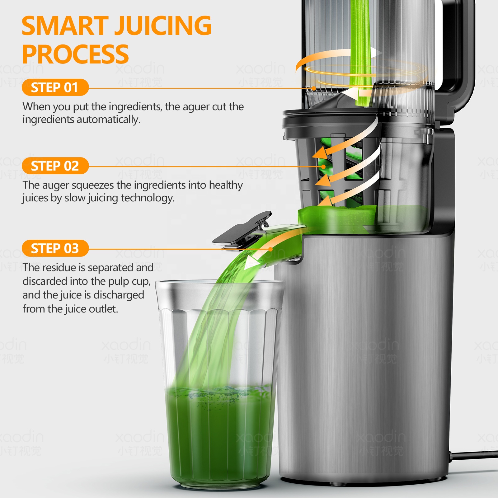 2023 Factory High Quality Elec - Juicer Cold Press Slow recension och pris
