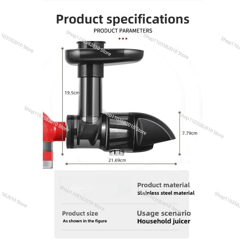 Horizontal Slow Masticating Ju - Juicer Cold Press Slow recension och pris