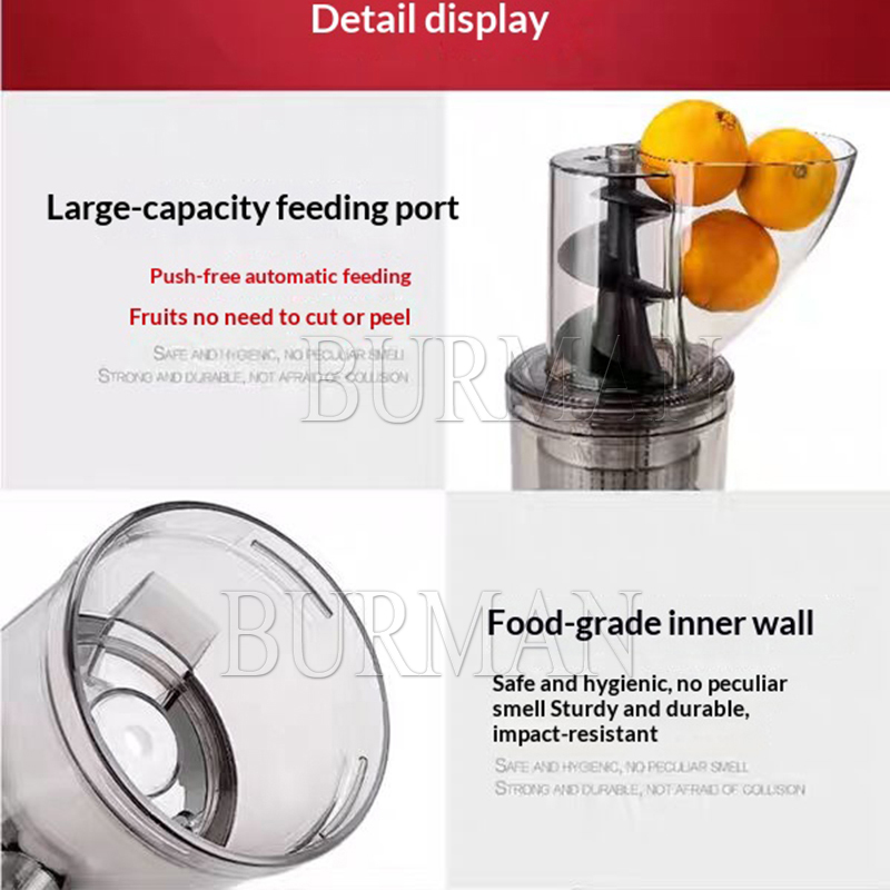 500W Commercial High Productiv - Juicer Cold Press Slow recension och pris