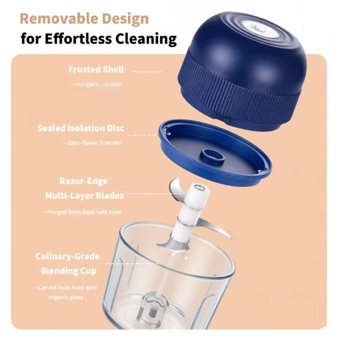 1PC Electric Garlic Chopper Mi - Kitchen Appliances Electronics recension och pris