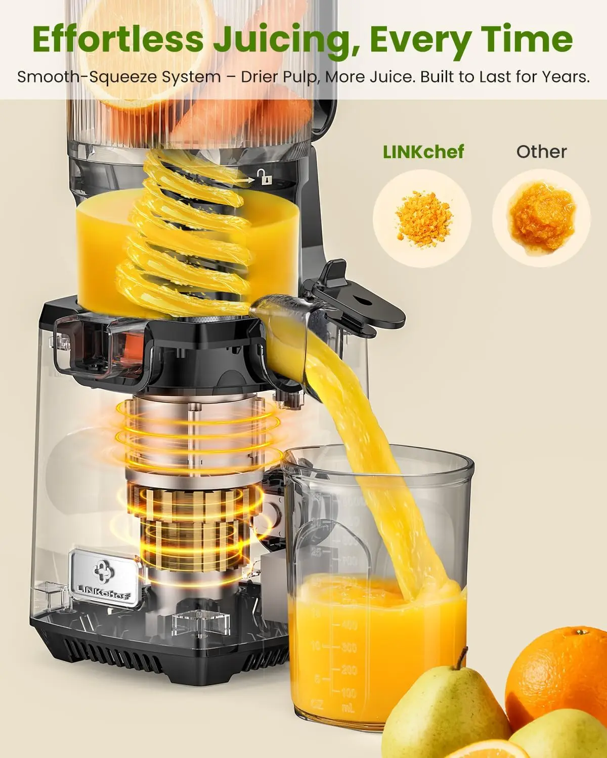 Cold Press Juicer - 250W Juice - Juicer Cold Press Slow recension och pris