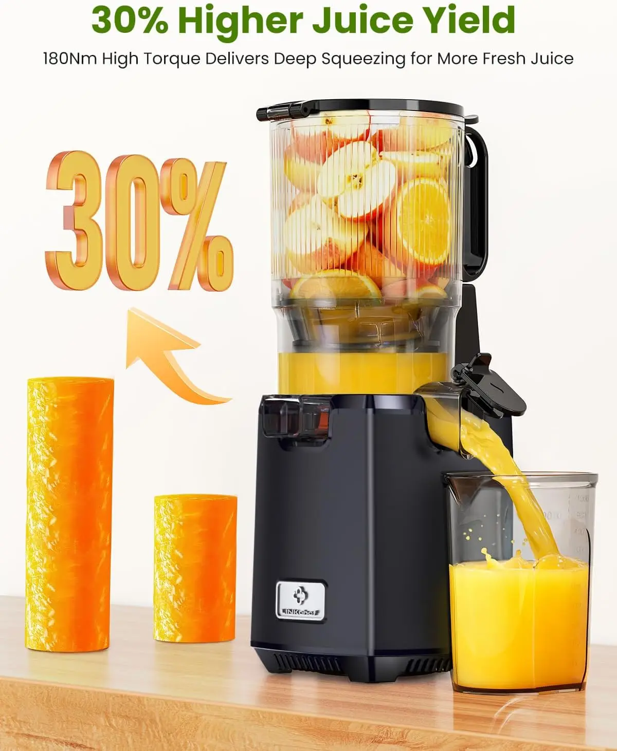 Cold Press Juicer - 250W Juice - Juicer Cold Press Slow recension och pris