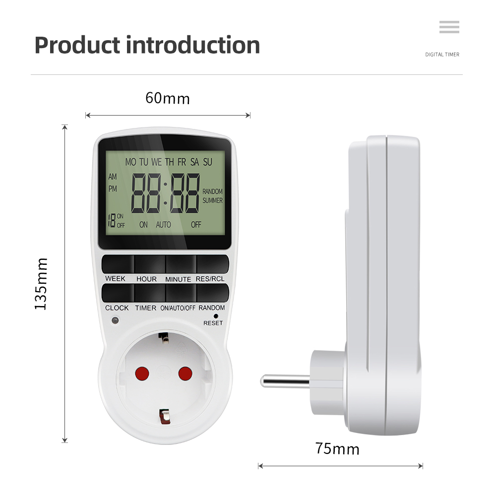 Electronic Digital Timer Switc - Kitchen Appliances Uk recension och pris