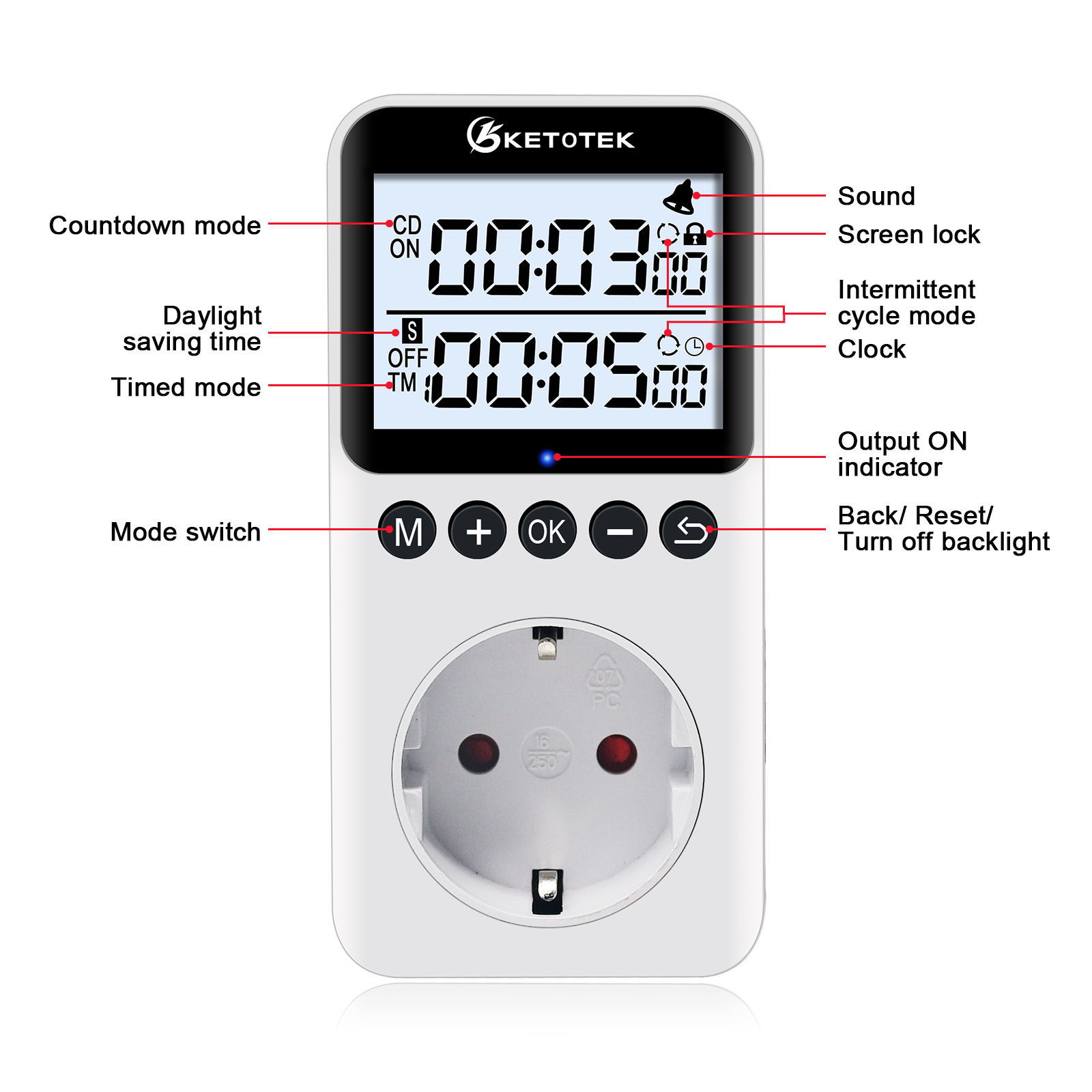Digital Timer Socket Countdown - Kitchen Appliances Uk recension och pris