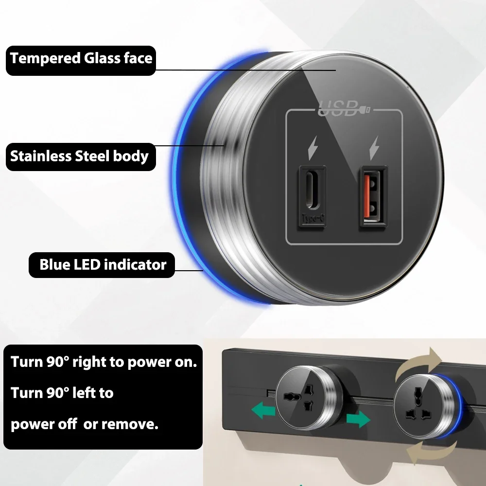 Wall Power Track Socket with S - Kitchen Appliances Uk recension och pris