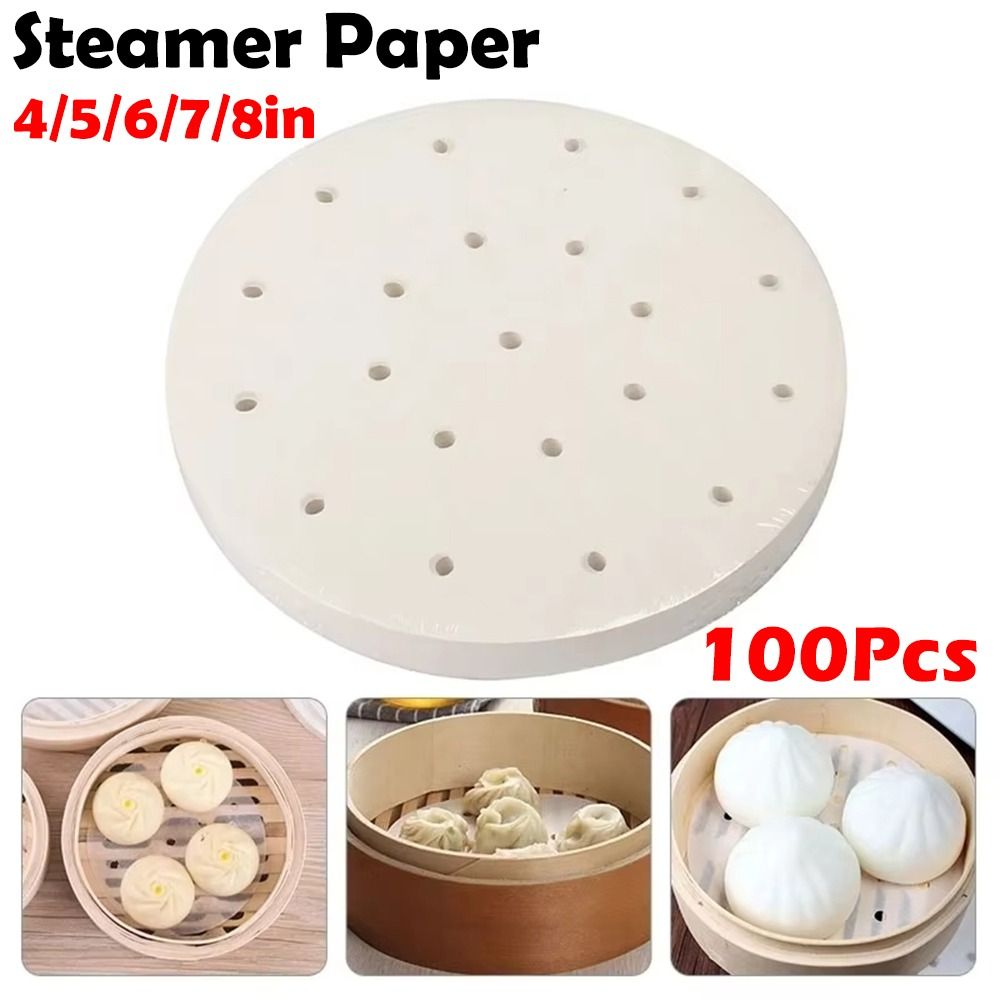 100Pcs Steamed Paper Steamed B - Kitchen Appliances For Restaurant recension och pris